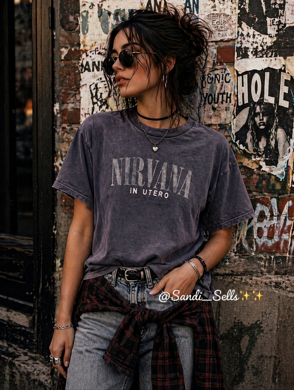 NIRVANA In Utero Graphic Tee - Purple